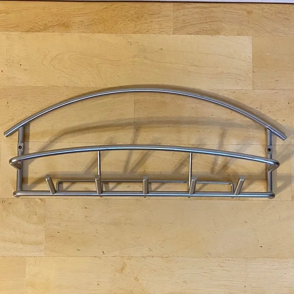 Modern Silver Wall Rack - Picture 4 of 10